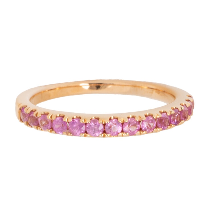 18K ローズゴールド ピンク サファイア リング 18K ローズゴールド ピンク サファイア リング