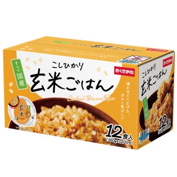 こしひかり玄米ごはん 160g x 12食 こしひかり玄米ごはん 160g x 12食