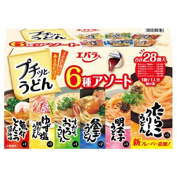 エバラ プチッとうどん 6種アソート 28個入り エバラ プチッとうどん 6種アソート 28個入り