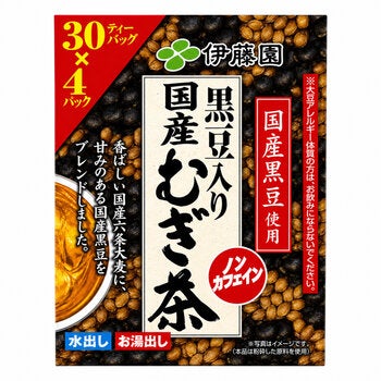 伊藤園黒豆入り国産麦茶 30袋 x 4 伊藤園黒豆入り国産麦茶 30袋 x 4