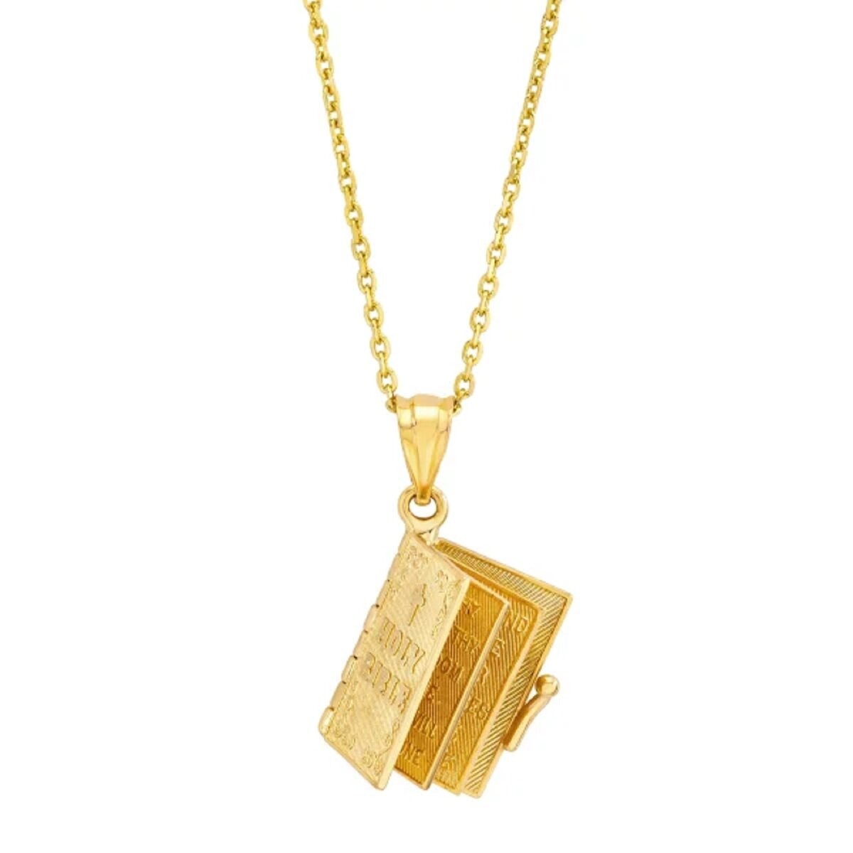 14K イエローゴールド バイブル ペンダント 14K イエローゴールド バイブル ペンダント