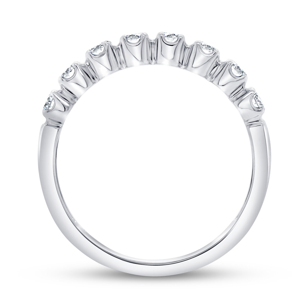 18K ホワイトゴールド 0.50カラット ラウンドカット ダイヤモンド リング 18K ホワイトゴールド 0.50カラット ラウンドカット ダイヤモンド リング
