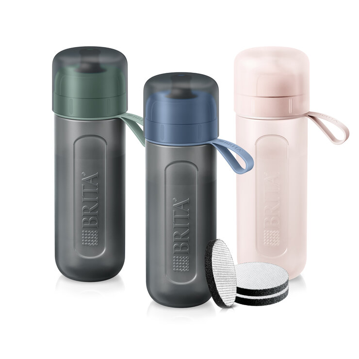 ブリタ ボトル型浄水器 アクティブ マイクロディスクカートリッジ3個付き ブリタ ボトル型浄水器 アクティブ マイクロディスクカートリッジ3個付き