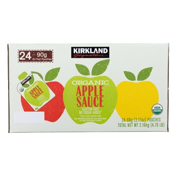 カークランドシグネチャー オーガニック アップルソース 90g x 24パック カークランドシグネチャー オーガニック アップルソース 90g x 24パック