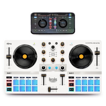 Hercules スマートフォン用モバイルDJコントローラー djay/Apple Music対応 バッテリー内蔵 Hercules スマートフォン用モバイルDJコントローラー djay/Apple Music対応 バッテリー内蔵