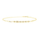 18K イエローゴールド 0.07カラット ダイヤモンド ブレスレット 18K イエローゴールド 0.07カラット ダイヤモンド ブレスレット