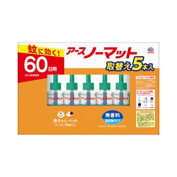 アース製薬 アースノーマット 取替え 60日用 5個セット アース製薬 アースノーマット 取替え 60日用 5個セット