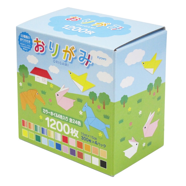 おりがみ 24色 300枚 x 4 セット おりがみ 24色 300枚 x 4 セット