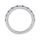 18K ホワイトゴールド 0.15カラット ダイヤモンド & ブルーサファイヤ リング 18K ホワイトゴールド 0.15カラット ダイヤモンド & ブルーサファイヤ リング