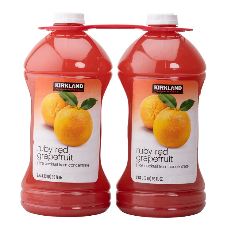 カークランドシグネチャー ルビーレッドグレープフルーツ ジュース 2.8L x 2本 カークランドシグネチャー ルビーレッドグレープフルーツ ジュース 2.8L x 2本