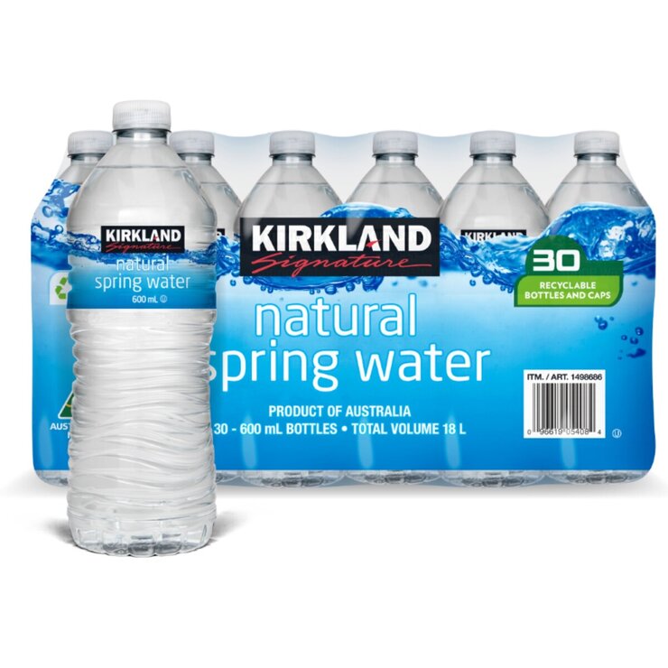カークランドシグネチャー スプリングウォーター 600ml x 30本 カークランドシグネチャー スプリングウォーター 600ml x 30本