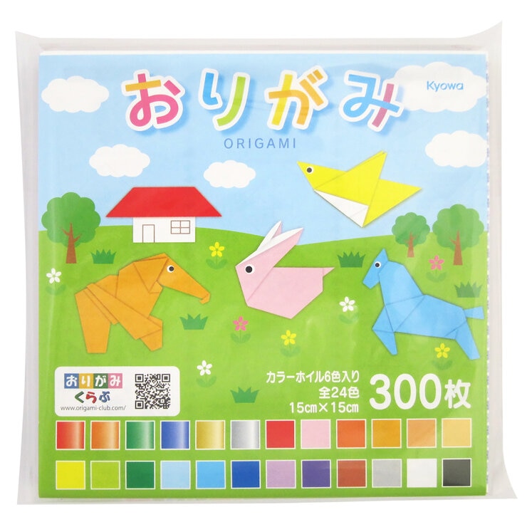 おりがみ 24色 300枚 x 4 セット おりがみ 24色 300枚 x 4 セット