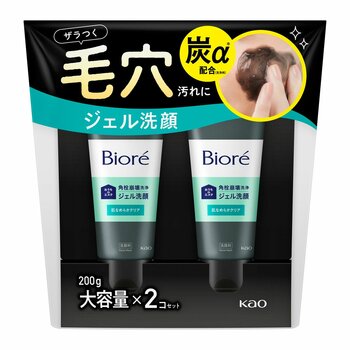 ビオレ おうちdeエステ 洗顔ジェル 炭 200g X 2 ビオレ おうちdeエステ 洗顔ジェル 炭 200g X 2