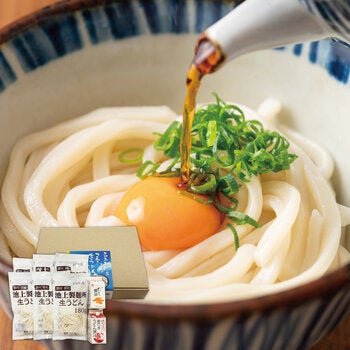 築地ばんや 池上製麺所生うどん12食 (鎌田醤油のだし醤油付き) 築地ばんや 池上製麺所生うどん12食 (鎌田醤油のだし醤油付き)