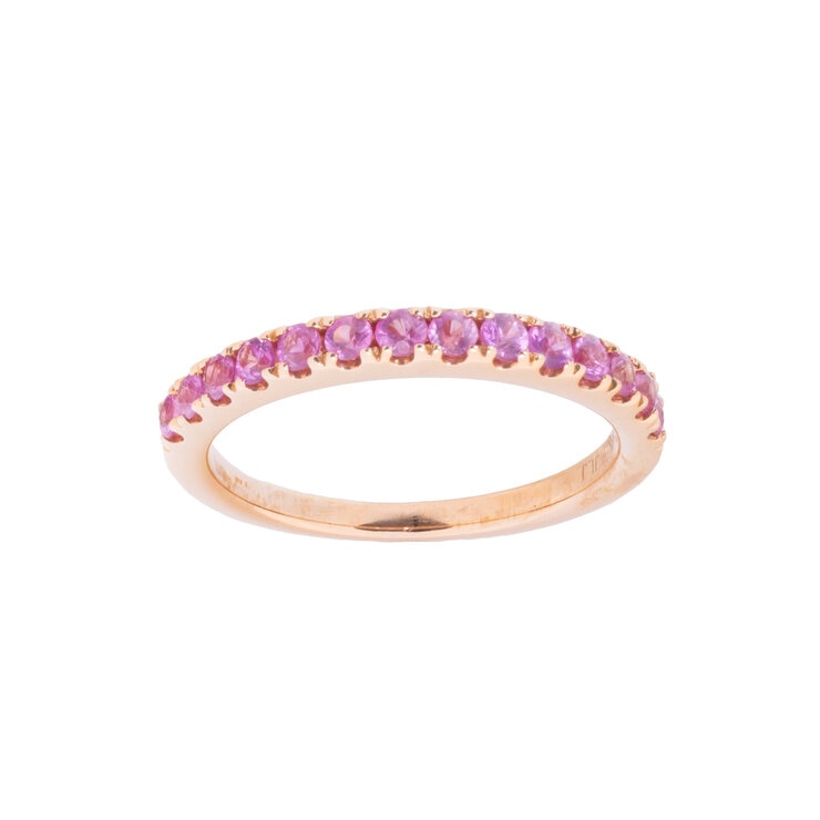 18K ローズゴールド ピンク サファイア リング 18K ローズゴールド ピンク サファイア リング