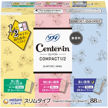 ソフィ センターイン コンパクト1/2 88コ入 ソフィ センターイン コンパクト1/2 88コ入