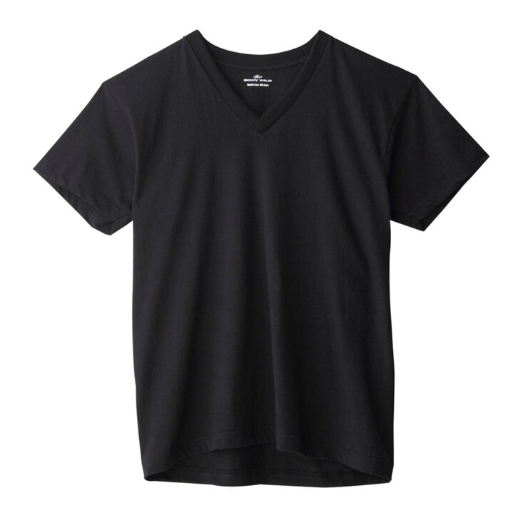 ボディワイルド メンズ Vネック Tシャツ 4枚組 ボディワイルド メンズ Vネック Tシャツ 4枚組