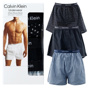 カルバンクライン ウーブン ボクサー 3枚組 カルバンクライン ウーブン ボクサー 3枚組