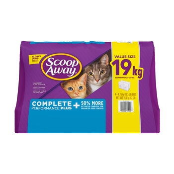 Scoop Away 猫砂 微香タイプ コンプリートパフォーマンス+ 19kg(4.76kg×4) Scoop Away 猫砂 微香タイプ コンプリートパフォーマンス+ 19kg(4.76kg×4)