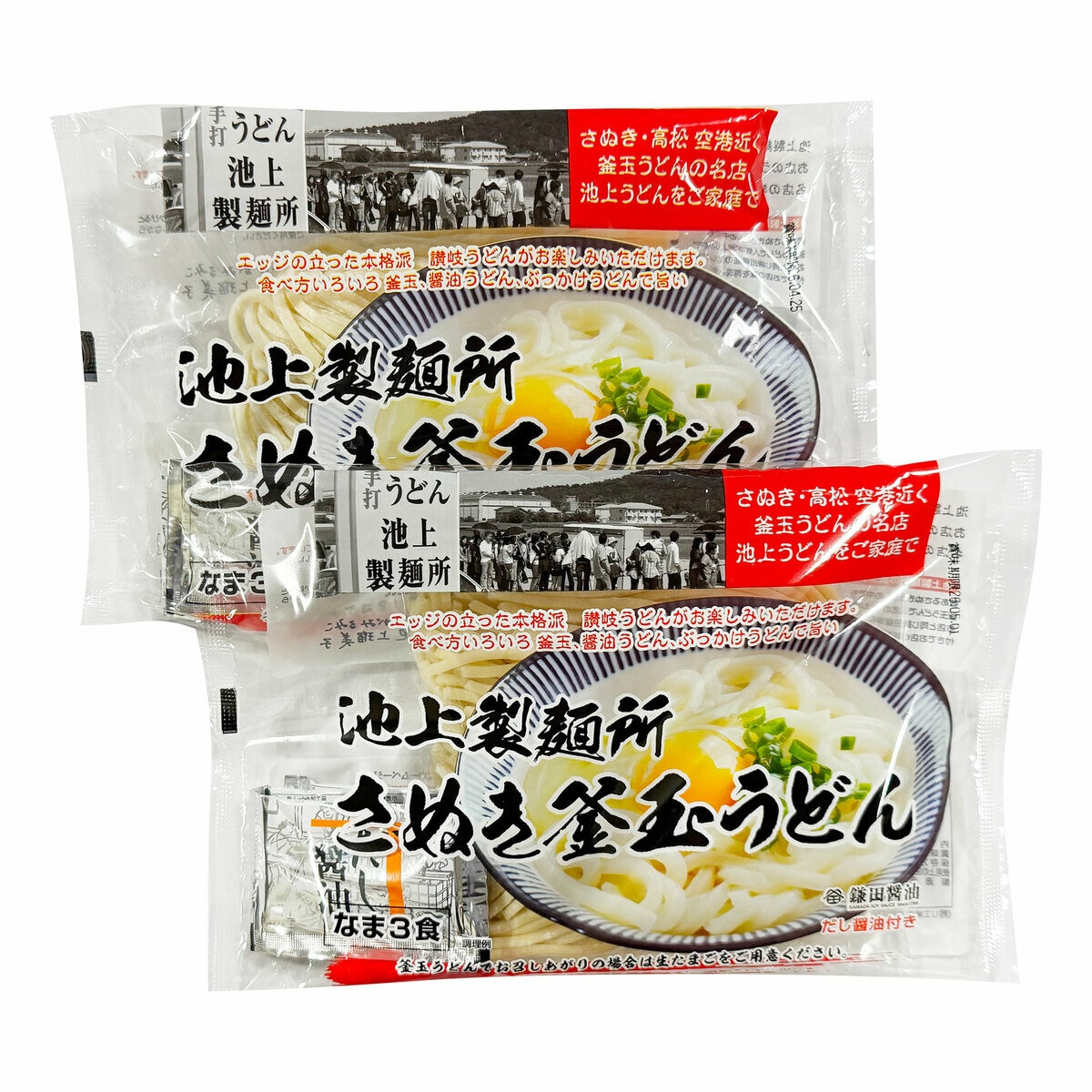 築地ばんや 池上製麺所さぬき釜玉うどん 6食 (だし醤油付き) 築地ばんや 池上製麺所さぬき釜玉うどん 6食 (だし醤油付き)