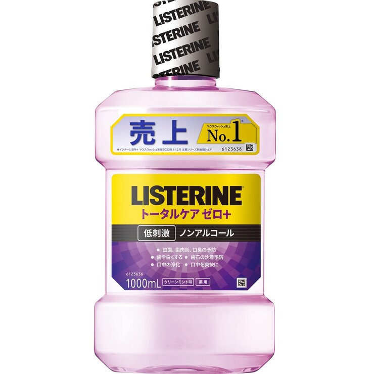 リステリントータルケアゼロプラス 1L x 4本セット リステリントータルケアゼロプラス 1L x 4本セット