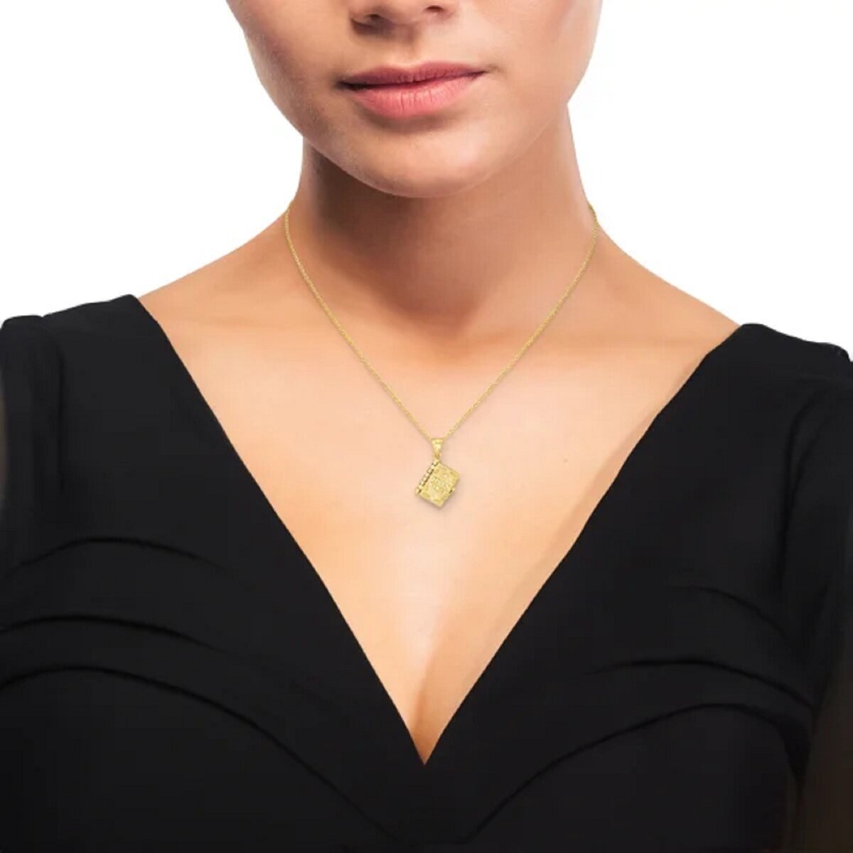 14K イエローゴールド バイブル ペンダント 14K イエローゴールド バイブル ペンダント