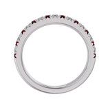 18K ホワイトゴールド 0.15カラット ダイヤモンド & ルビー リング 18K ホワイトゴールド 0.15カラット ダイヤモンド & ルビー リング