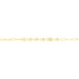 18K イエローゴールド 0.07カラット ダイヤモンド ブレスレット 18K イエローゴールド 0.07カラット ダイヤモンド ブレスレット