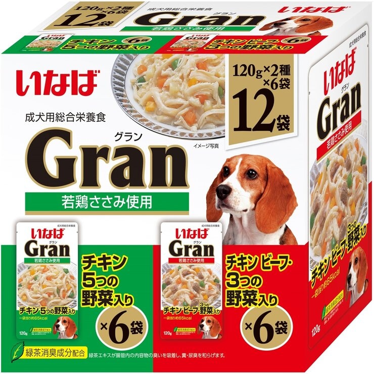 イナバ グラン レトルト ドッグフード 120g x 12 愛犬用 イナバ グラン レトルト ドッグフード 120g x 12 愛犬用