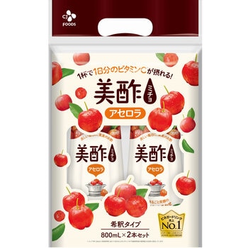 美酢 (ミチョ) アセロラ 800ml x 2 美酢 (ミチョ) アセロラ 800ml x 2