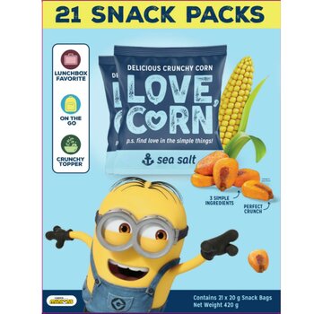 LOVE CORN シーソルト コーンスナック 20g x 21パック LOVE CORN シーソルト コーンスナック 20g x 21パック
