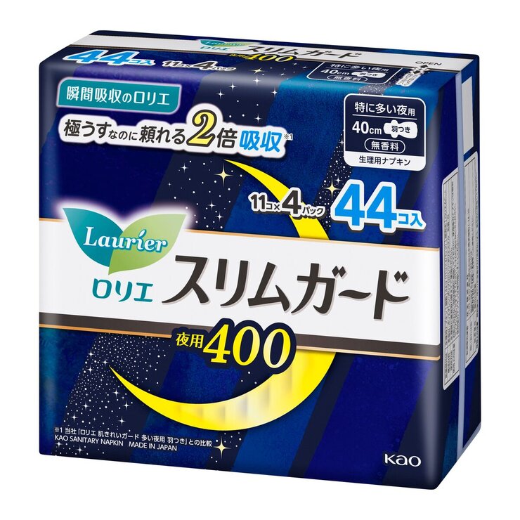 ロリエ スリムガード夜用 40cm 44個 ロリエ スリムガード夜用 40cm 44個