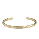 14K イエローゴールド トラディショナル カフ ブレスレット 幅 4mm 長さ16cm 14K イエローゴールド トラディショナル カフ ブレスレット 幅 4mm 長さ16cm