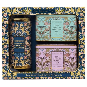 NEW ENGLISH TEA ブレックファストティー & ビスケットセット 紅茶2缶・ビスケット200g NEW ENGLISH TEA ブレックファストティー & ビスケットセット 紅茶2缶・ビスケット200g