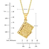 14K イエローゴールド バイブル ペンダント 14K イエローゴールド バイブル ペンダント