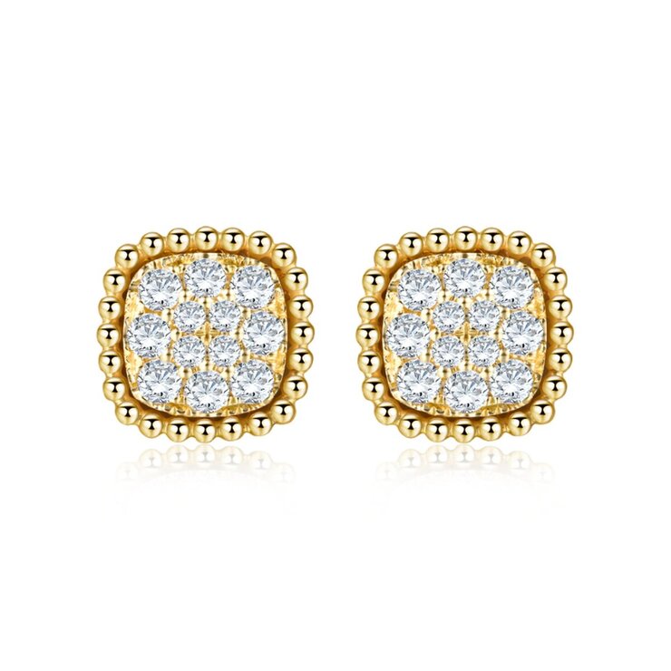 18K イエローゴールド ダイヤモンド ピアス 18K イエローゴールド ダイヤモンド ピアス