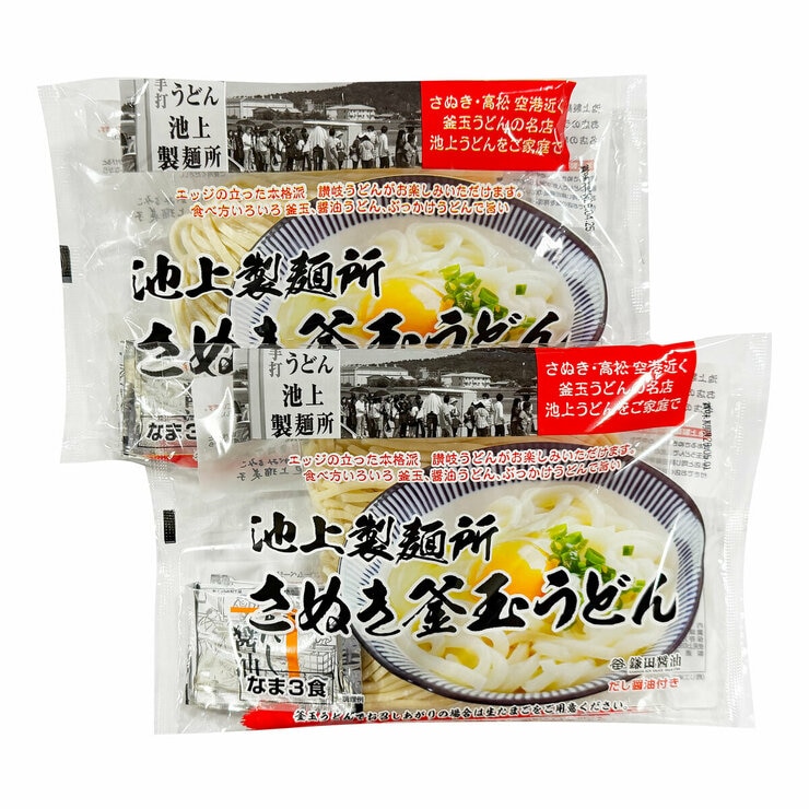 築地ばんや 池上製麺所さぬき釜玉うどん 6食 (だし醤油付き) 築地ばんや 池上製麺所さぬき釜玉うどん 6食 (だし醤油付き)