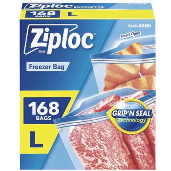 ジップロックフリーザーバッグ Lサイズ 168枚 ジップロックフリーザーバッグ Lサイズ 168枚