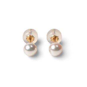 18K イエローゴールド アコヤパール ピアス 4.5mm 18K イエローゴールド アコヤパール ピアス 4.5mm