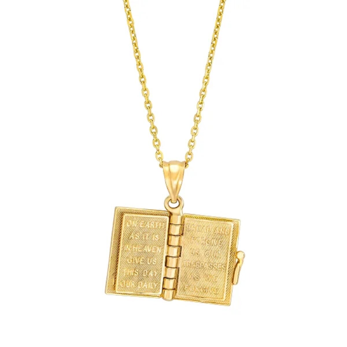 14K イエローゴールド バイブル ペンダント 14K イエローゴールド バイブル ペンダント