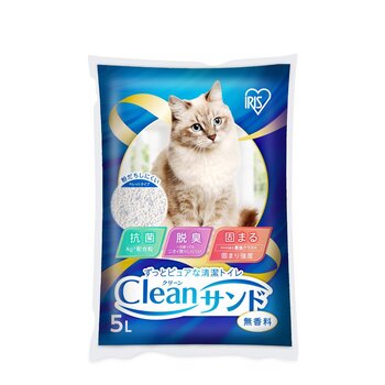 クリーンサンド 無香料猫砂 5L x 4袋 クリーンサンド 無香料猫砂 5L x 4袋