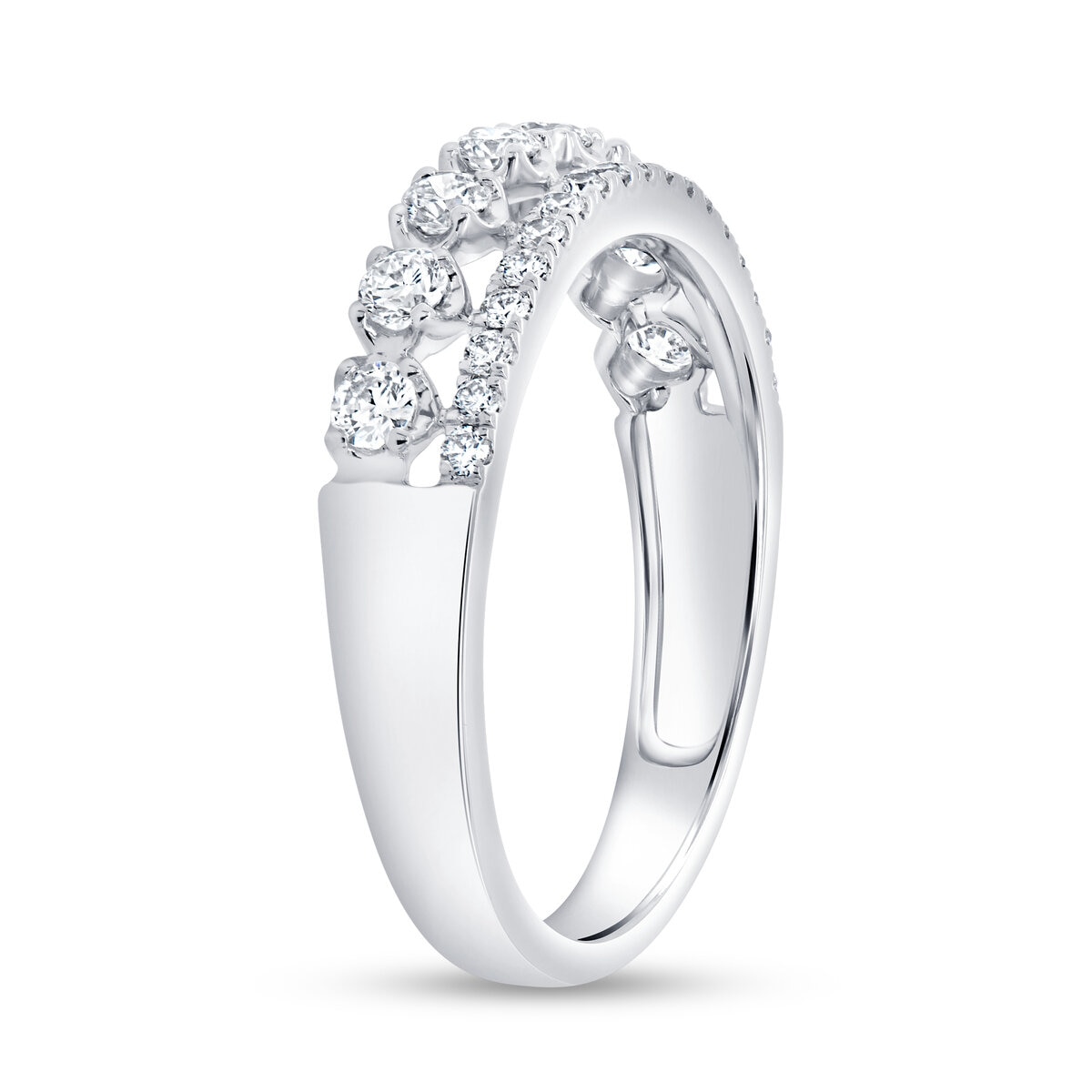 18K ホワイトゴールド 0.50カラット ラウンドカット ダイヤモンド リング 18K ホワイトゴールド 0.50カラット ラウンドカット ダイヤモンド リング