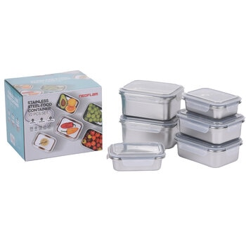 ネオフラム ステンレス保存容器 6個セット ネオフラム ステンレス保存容器 6個セット