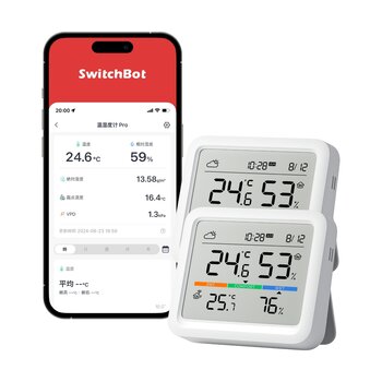 スイッチボット 温湿度計Pro 2個セット W3500000 スイッチボット 温湿度計Pro 2個セット W3500000