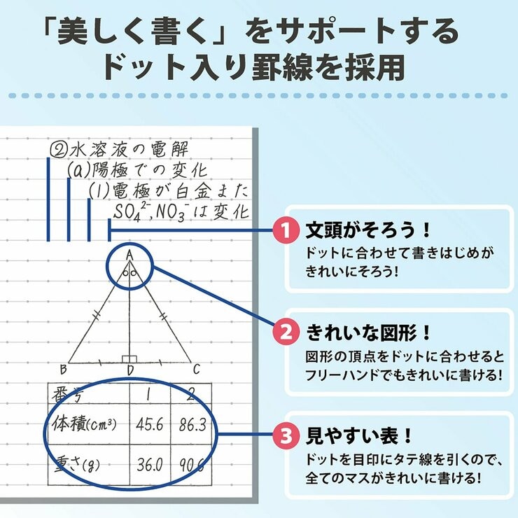 コクヨ キャンパスノート 10冊パック 40ページ ドット入りA罫 B5 コクヨ キャンパスノート 10冊パック 40ページ ドット入りA罫 B5