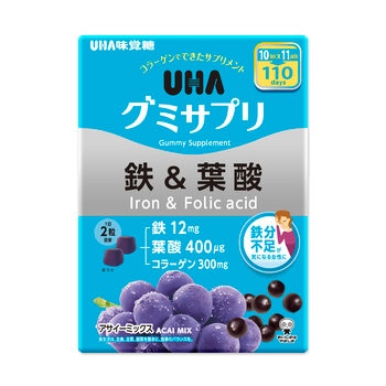 UHA グミサプリ 鉄&葉酸 220 粒 UHA グミサプリ 鉄&葉酸 220 粒