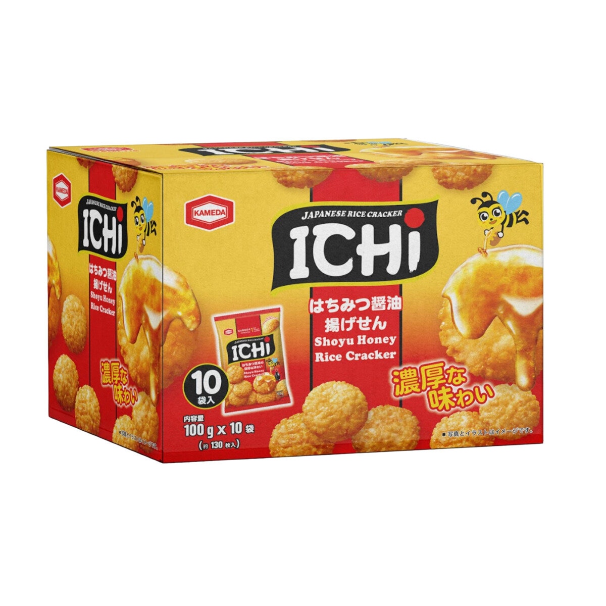 亀田製菓 ICHI はちみつ醤油揚げせん 100g x 10袋 亀田製菓 ICHI はちみつ醤油揚げせん 100g x 10袋