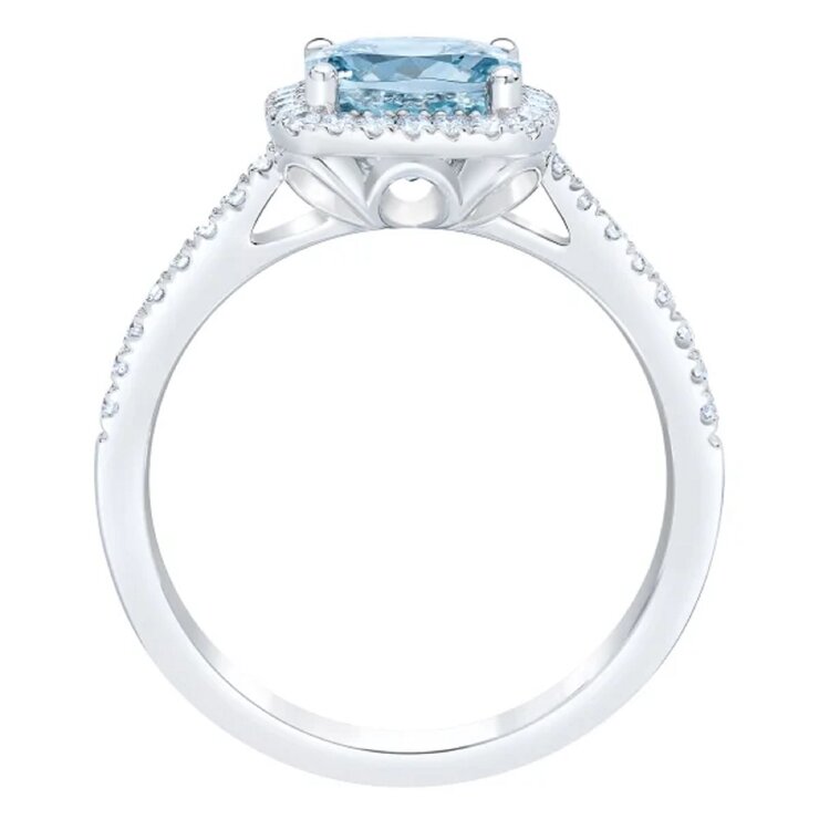 14K ホワイトゴールド 0.20カラット ダイヤモンド / アクアマリン リング 12号 14K ホワイトゴールド 0.20カラット ダイヤモンド / アクアマリン リング 12号