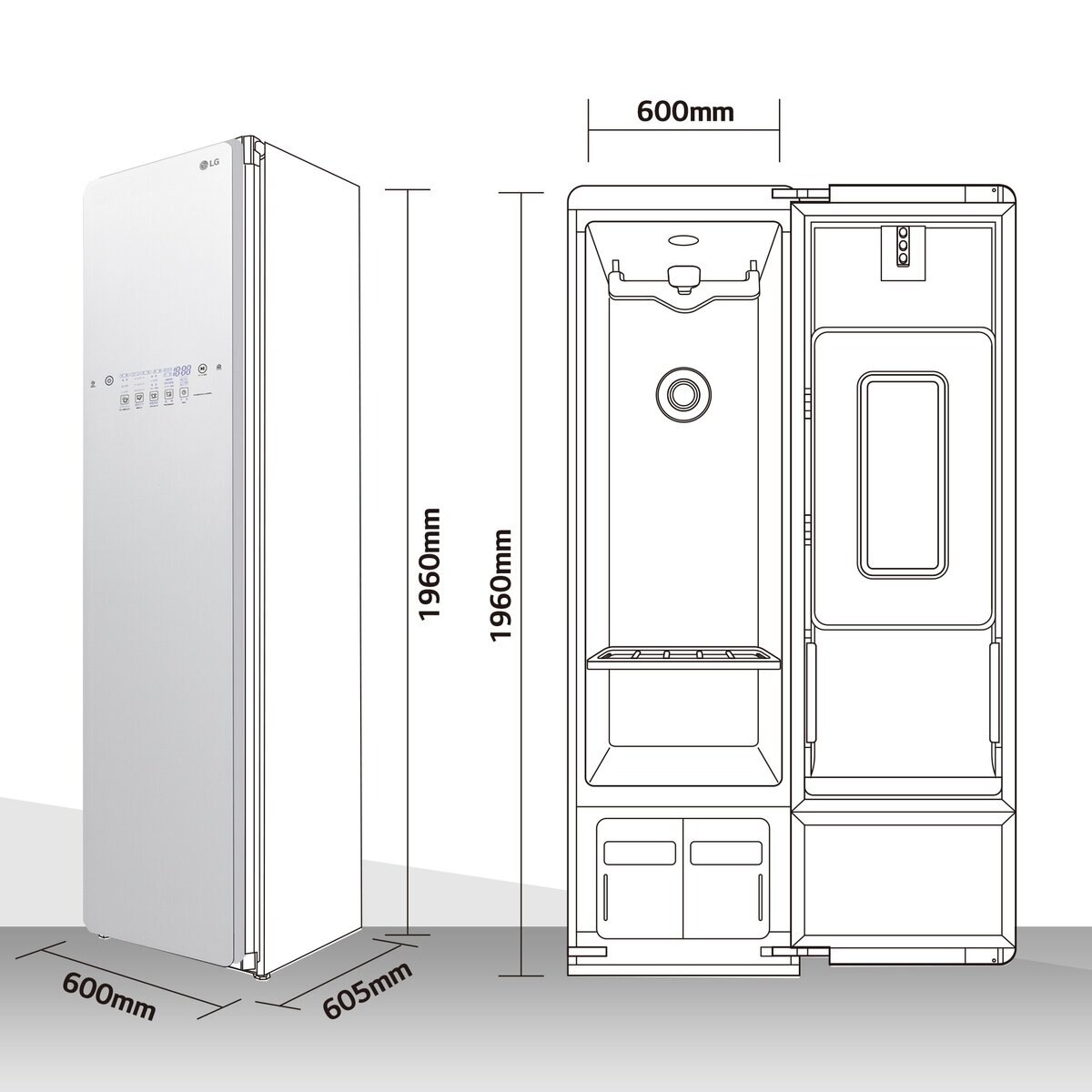 LG スタイラー スチームクローゼット ミラーS5MB | www.trevires.be