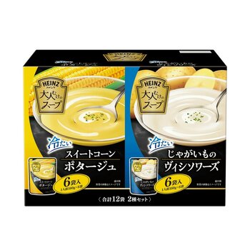 大人むけのスープ 冷たいコーンポタージュ 6袋 / ヴィシソワーズ 6袋 大人むけのスープ 冷たいコーンポタージュ 6袋 / ヴィシソワーズ 6袋